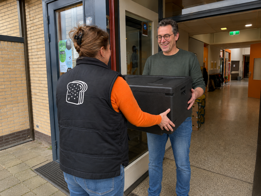 Cateraar-levert-boterhammen-af-op-school-bij-leraar